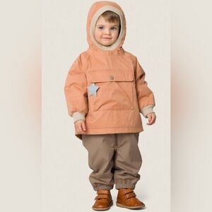 NWT - Mini A Ture - Baby Vito Spring Anorak - Toasted Nut -  9M